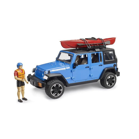 BRUDER® Jeep Wrangler Rubicon Unlimited mit Kajak und Figur