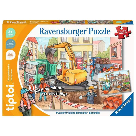 Ravensburger tiptoi Puzzle für kleine Entdecker: Baustelle