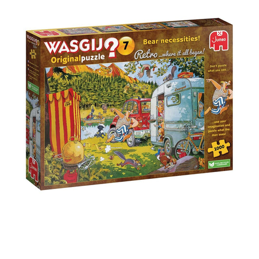 Jumbo Spiele Puzzle - Wasgij Retro Original 7, Bear Necessities! 1000 Teile